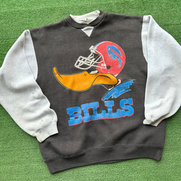 Vintage Buffalo Bills Daffy Duck Crewneck Size L