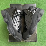 Jordan Black Cap And Gown 13s Size 9.5