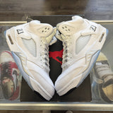 Jordan White Metallic 5s Size 8