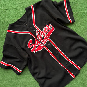 Vintage Buffalo Sabres Baseball Youth Jersey Size Large
