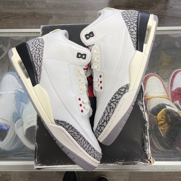 Jordan Reimagined White Cement 3s Size 10