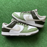 Nike Oil Green Cargo Low Dunks Size 10