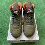 Jordan Olive 5s Size 10