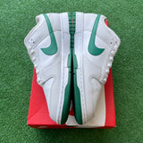 Nike White Malachite Low Dunk Size 12