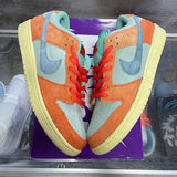 Nike Orange Emerald Rise SB Low Dunks Size 10.5