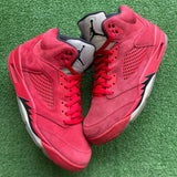 Jordan Red Suede 5s Size 11