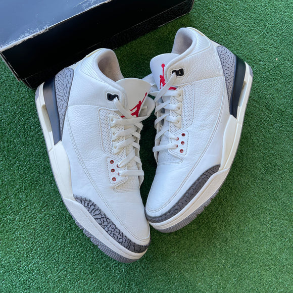 Jordan Reimagined White Cement 3s Size 14