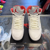 Jordan Reflective Tongue Fire Red 5s Size 7Y