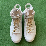 Jordan Gold Hoops 6s Size 7.5W/6M