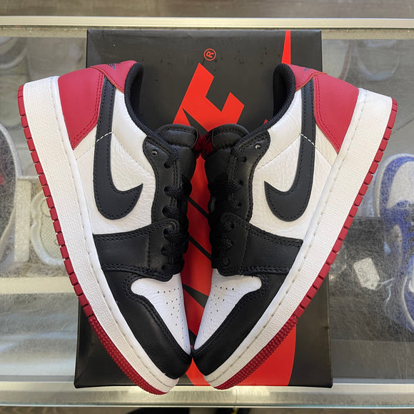 Jordan Black Toe 1 Lows Size 5Y