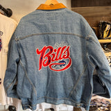 Vintage Buffalo Bills Jean Jacket Size XL