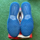 Nike White Blue Void Low Dunks Size 9
