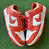 Nike Syracuse Low Dunks Size 9.5