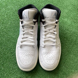 Jordan Blue Brown Grey Mid 1s Size 13