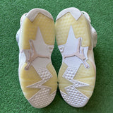 Jordan Gold Hoops 6s Size 7.5W/6M