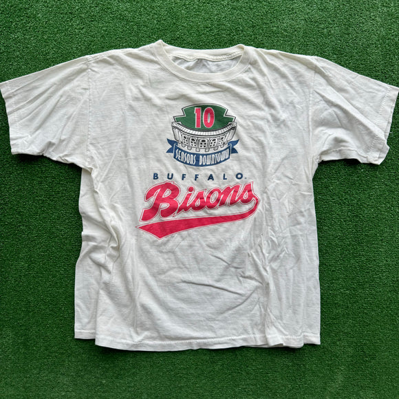 Vintage Buffalo Bisons Tee Size L