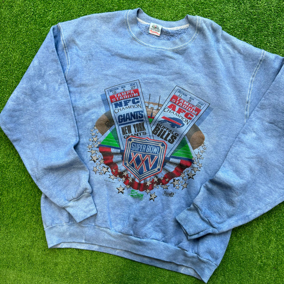 Vintage Buffalo Bills Super Bowl XXV Crewneck Size XL
