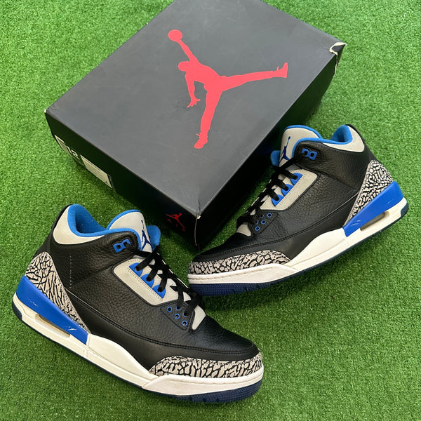 Jordan Sport Blue 3s Size 12 – My Cuzin Vintage display picture 1