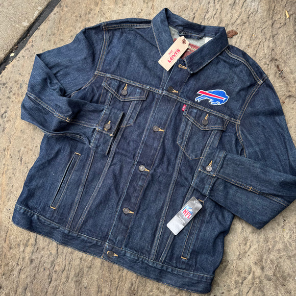 Vintage Buffalo Bills Levi’s Denim Jacket Size XXL
