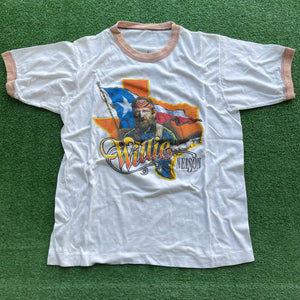 Vintage Willie Nelson & Family Tour Tee Size XS