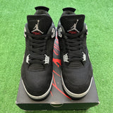 Jordan Black Canvas 4s Size 10.5