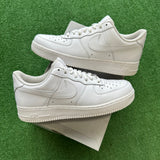 Nike White Low Air Force 1s Size 10.5