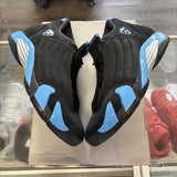 Jordan Black University Blue 14s Size 9