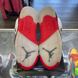 Jordan Black Tongue Fire Red 5s Size 10