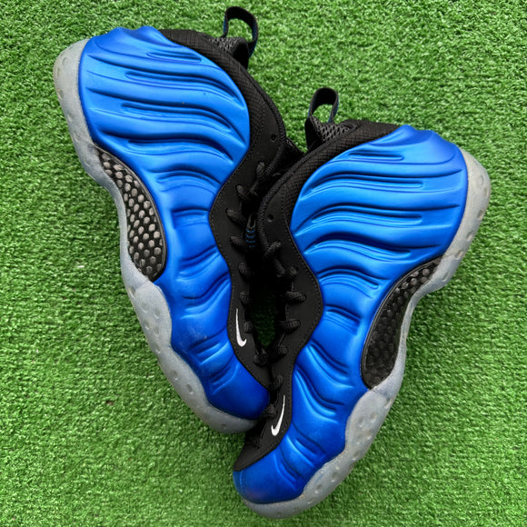 Nike Royal Foamposite Ones Size 8 (missing insoles)