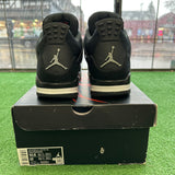 Jordan Black Canvas 4s Size 10.5