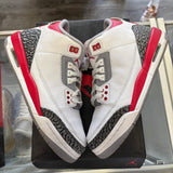 Jordan Fire Red 3s Size 7Y