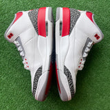 Jordan Fire Red 3s Size 10.5