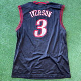 Vintage Allen Iverson Philadelphia 76ers Jersey Size L