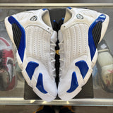 Jordan White Hyper Royal 14s Size 7Y