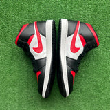 Jordan Bred Toe Mid 1s Size 10
