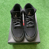 Jordan Black Cat 3s Size 9.5