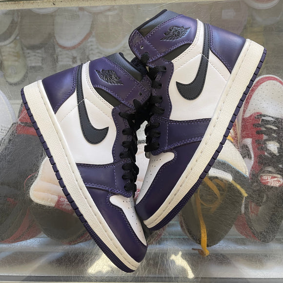 Jordan Court Purple 1s Size 6Y