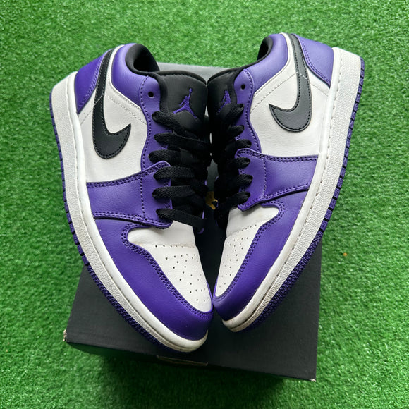 Jordan Court Purple Low 1s Size 7