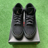 Jordan Black Cat 3s Size 10