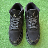 Jordan Black Cat 3s Size 10.5