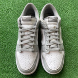 Nike White Smoke Grey Low Dunks Size 10