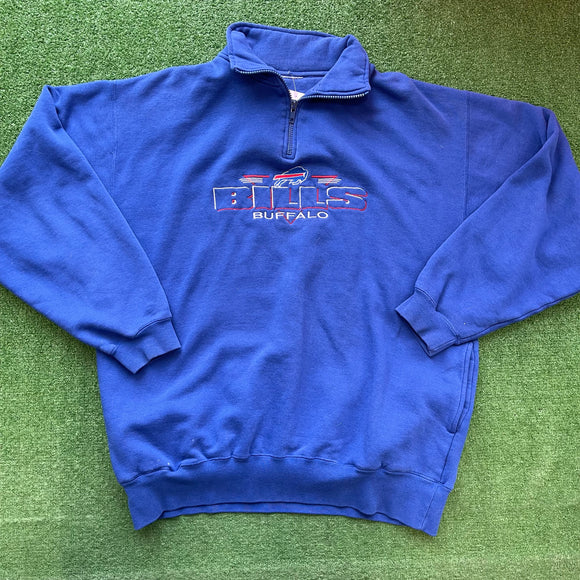 Vintage Buffalo Bills Quarter Zip Size XL