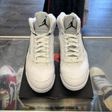 Jordan White Metallic 5s Size 8