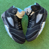Jordan University Blue Black 5s Size 11