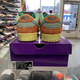 Nike Orange Emerald Rise SB Low Dunks Size 10.5