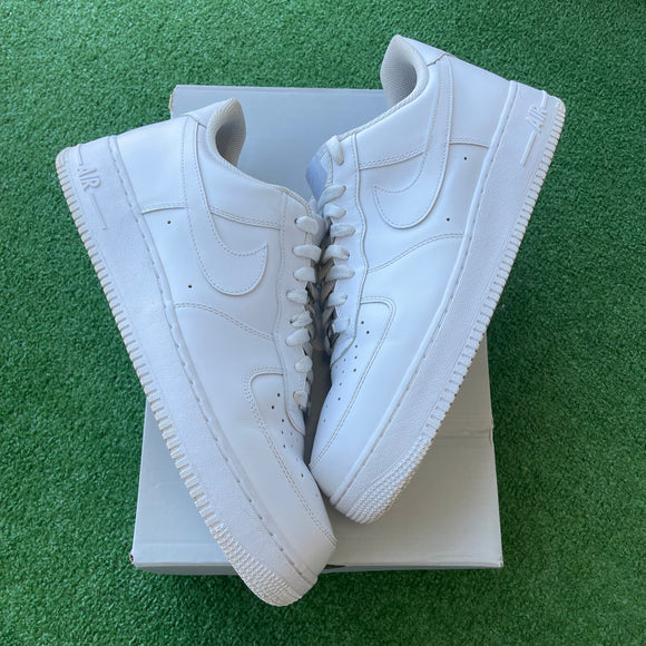 Nike White Air Force 1s Size 12