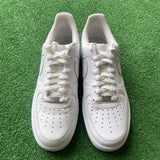 Nike White Low Air Force 1s Size 10