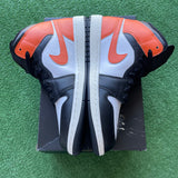 Jordan Black Toe Starfish Mid 1s Size 8.5