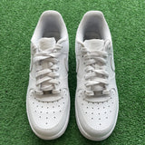 Nike White Low Air Force 1s Size 6