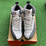 Jordan White Dark Grey 12s Size 10